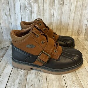 Lugz Avalanche Strap Men’s Winter Boots Brown and Terracotta Size 7.5